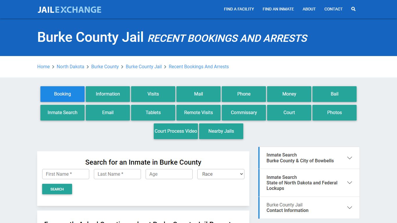 Burke County Jail Recent Bookings And Arrests - Jail Exchange